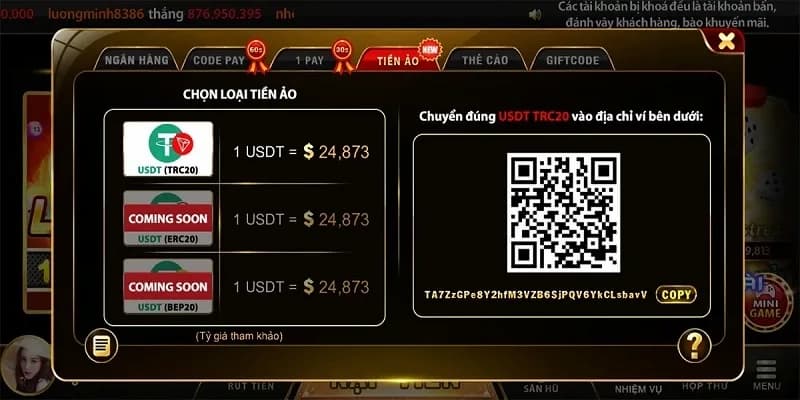 Nạp tiền GO88 Nạp tiền GO88 linh hoạt và đa phương thức